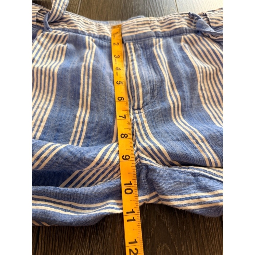 Tommy Hilfiger Relaxed Tapered Chino Striped Pants Blue 4 Coastal Summer Preppy - Picture 10 of 16